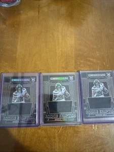 (3) Breece Hall Rookie Card Obsidian All (3) Are /75 - Picture 1 of 5