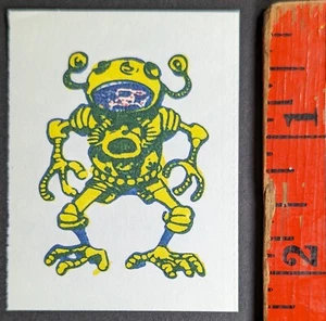 Robot Machine Alien Monster 1981 Topps Tattoo Transfer Card - Bild 1 von 2