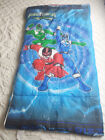Power Rangers Sleeping Bag Time Force Child Saban 2001 28 x 55 Red Blue Green