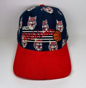 Vintage University of Arizona Wildcats Made in USA SnapBack Hat Adult Size - Picture 1 of 14