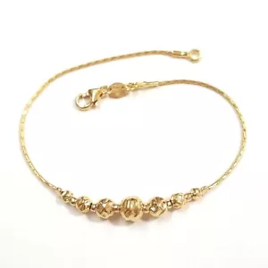 Graduated Hammered Beads BRACELET 14kt Gold Filled. Made to your size. - Picture 1 of 3