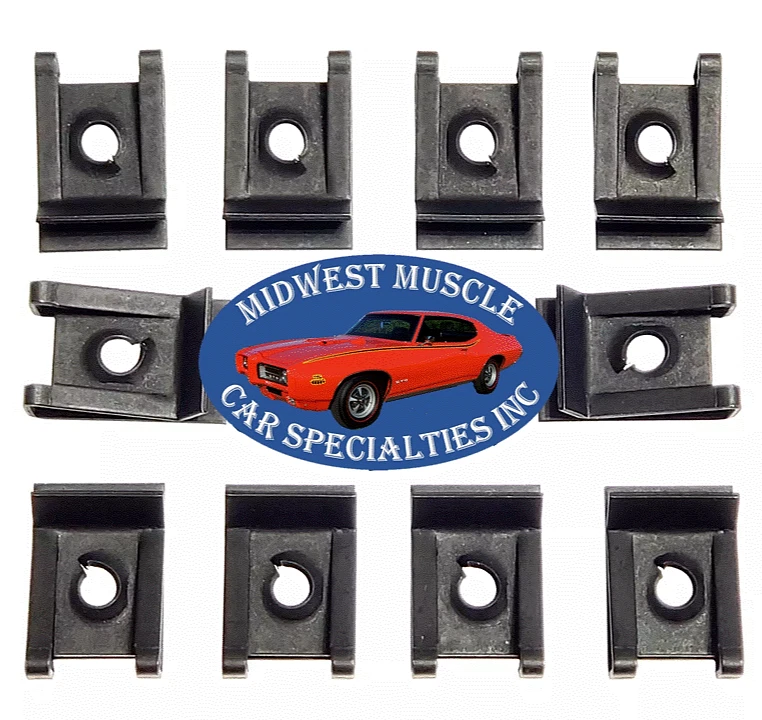 Tablero de rejilla #10 Tornillo Tornillo U Clips J Tuercas Tuercas para Chrysler Dodge Plymouth 10 piezas Q Foto 1 de 4