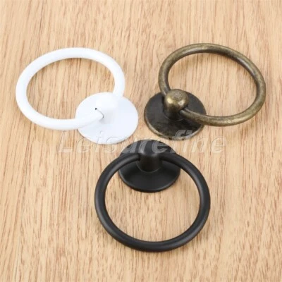 Retro Style Kitchen Drawer Cabinet Knob Ring Wardrobe Bin Door Pull Handle Home - Image 1 of 4