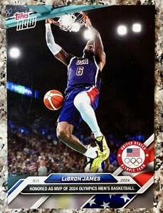 Lebron James 2024 Topps Now USA Olympics Basketball Honored MVP Card No 30 - Picture 1 of 2