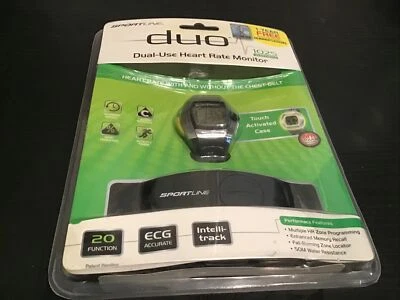 Nuevo reloj SportLine Duo 1025 para mujer con monitor de frecuencia cardíaca y calorías de doble uso  Foto 1 de 4