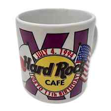 Hard Rock Cafe Mug Vintage July 4, 1994 Tokyo 11th Birthday Flag Roman Numeral