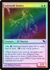 Safehold Sentry FOIL Shadowmoor NM White Common MAGIC GATHERING CARD ABUGames