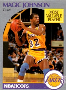 Magic Johnson 1990 Hoops Team Night Los Angeles Lakers #NNO Basketball Card - Picture 1 of 2