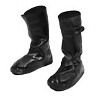 1 Pair Waterproof Shoe Cover Reusable Rain Shoes Covers Protector Black Size 4XL
