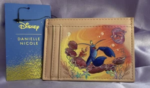 Disney The Little Mermaid Danielle Nicole Coral Card Holder Wallet NEW - Picture 1 of 4