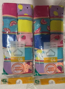 20 pcs Wonder Nation Girls Cotton Brief Underwear, Sizes 12 - Picture 1 of 2