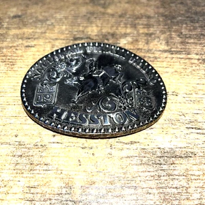 1988 NFR Adult Size HESSTON National Finals Rodeo Award Design Medal belt buckle - Picture 1 of 2