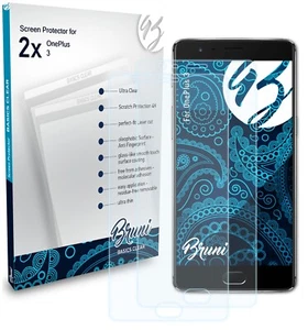 Bruni 2x Protective Film for OnePlus 3 Screen Protector Screen Protection - Picture 1 of 8