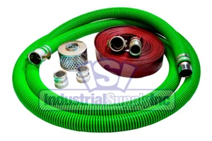 EPDM Rubber Suction Hose | 2" x 20' | Conventional Kit | 50' Red Discharge - Bild 1 von 5