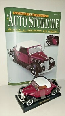 FORD CABRIOLET 1936 "AUTO STORICHE" CON FASCICOLO SCALA 1:32 - Immagine 1 di 3