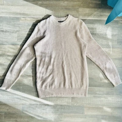 Suéter tejido Primary para mujer 100 % algodón orgánico crema marfil manga larga grande Foto 1 de 4