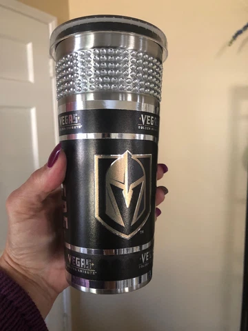 Las Vegas Golden Knights 22oz Big Slim Stainless Steel Tumbler Metallic Graphics Cover