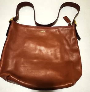 Vintage braune große Coach Schultertasche Handtasche mit Aufbewahrungstasche - Bild 1 von 10