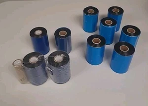 Lot Of 10 Thermal wax ribbon. Not marked, not sure which model - Picture 1 of 8