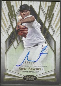 2022 Topps Tier One: Break Out Autographs #BOA-SS Sixto Sanchez #/199 - Bild 1 von 2