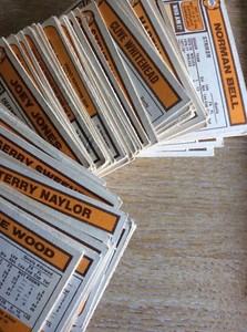 Trade Card topps 1978 Football Orange Backs One Card Only No 22 Mickey Walsh