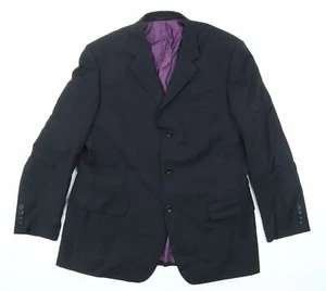Racing Green Mens Blue Wool Blend Suit Jacket Size 42 Reg - Picture 1 of 10