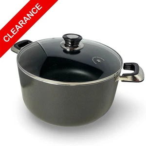 NEW Heavy Duty 8 Quart Nonstick Dutch Oven – Aluminum Stock Pot with Glass Lid - Picture 1 of 2