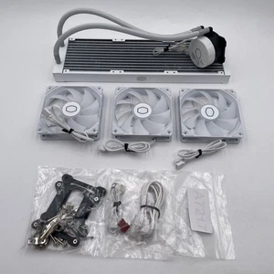 Cooler Master 360L Core White ARGB Close-Loop AIO Liquid Cooler - Picture 1 of 6