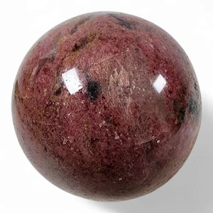 Rhodonite Crystal Polished Sphere 1lb 13.8oz. - Picture 1 of 3