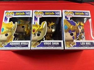 Funko Pop! Vinyl: Saint Seiya Aquarius Hyoga,Virgo Shun,Leo Ikki - Picture 1 of 11