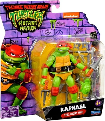 Figura de acción Teenage Mutant Ninja Turtles: Mutant Mayhem Raphael 4,5" Foto 1 de 4