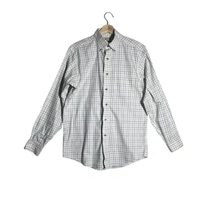L.L. Bean Herren faltenfreies Hemd Gr. Small S Reg blau kariert Button Down - Bild 1 von 8