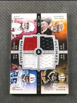 Carson Palmer Reggie Bush White Leinart 2007 Ultimate Materials Quad Patch /25 - Image 1 of 2