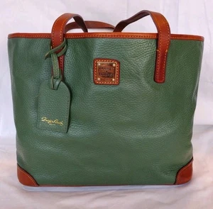 Bolso de Mano Dooney & Bourke Charleston Shopper Grande Cuero Grano Guijarro Verde - Imagen 1 de 20