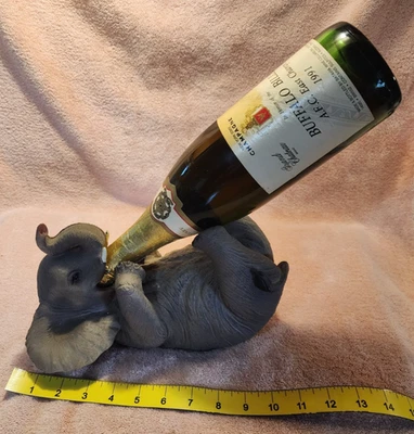 Lindo Juguete Bebé Elefante Vino Bolder Soporte 11" Biberón no incluido Foto 1 de 4