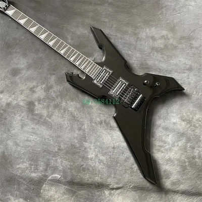 Guitarra Eléctrica Guerrero Negra de Fábrica Pastilla HH Puente FR Cuerpo Sólido Venta Caliente Foto 1 de 4