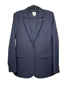 Gap Women's Medium Structured Navy Blue Uniform Blazer Single Button Classic NWT - Picture 1 of 6