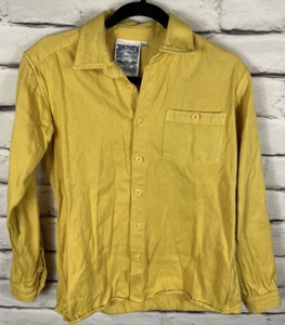 Jungmaven Herrenhemd Größe S gelb mit Knopfleiste - Bild 1 von 5