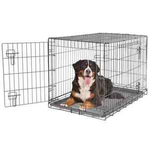 2 Door Dog Crates Cages Black Various Sizes Makes Your Dog Feel Safe