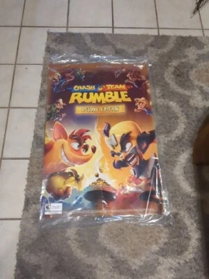 Pósters promocionales Crash Bandicoot Crash Team Rumble edición Deluxe GameStop RARO Foto 1 de 2