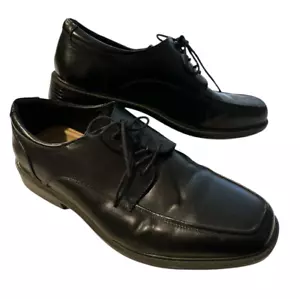 Croft & Barrow Mens Size 10.5 Black Tie Dress Shoes Ortho Lite Comfort Lace Up - Picture 1 of 5
