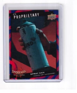 2022 UD Marvel Spider-Man INTO THE SPIDER-VERSE RED Its Proprietary Spray Can - Picture 1 of 2