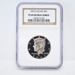 2002-S Kennedy Silver Half Dollar NGC PF69 Ultra Cameo (slx4578)