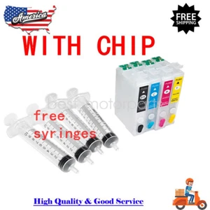 For Epson WF-2950 WF-2930 XP-4200 Refillable Ink Cartridge 232 232XL with chip - Picture 1 of 7