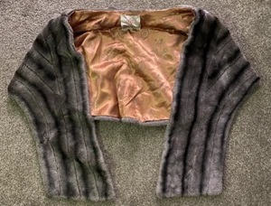 Vintage Faux Fur Mink Stole Jacket Stoll Orlon Dynel - Picture 1 of 4