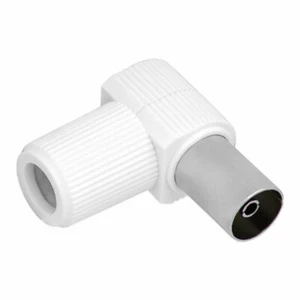 Conector angular de TV conector de antena IEC cable coaxial conector adaptador SAT conector - Imagen 1 de 7