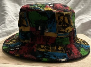 Vintage Pelle Pelle + Marc Buchanan Denim Reversible Bucket Unisex Beachboy Hut - Bild 1 von 14