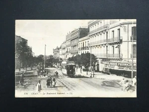 Carte Postale Ancienne Animée 1912 ALGERIE - ORAN - Le Boulevard National - Foto 1 di 2