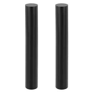 2 Pezzi 1,5 X 12 Pollici Nero Rotondo Acetal Copolimero Aste, Lungo Pom Aste di Plastica, Pla - Foto 1 di 12
