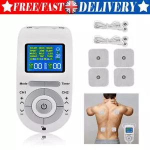 Electronic Stimulation Massage TENS EMS Unit Machine Muscle Therapy Pain Relief - Picture 1 of 12